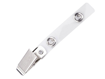 BRADY PEOPLE ID, CLOTHING FRIENDLY STRAP CLIP, STRAP 2 3/4 INCHES IN LENGTH, SOLD PER PACK OF 100, PRICED PER PACK.